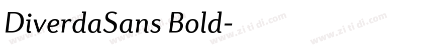 DiverdaSans Bold字体转换 DiverdaSans Bold字体转换